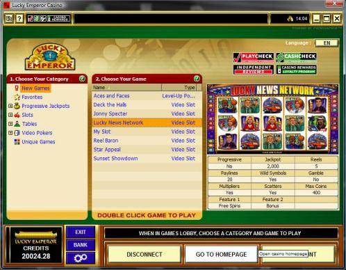 Lucky Emperor Casino Games