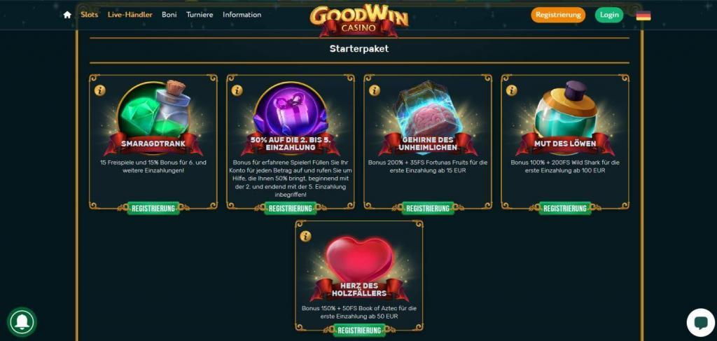 Goodwin Bonus - Online Casinos without 5 seconds Rule