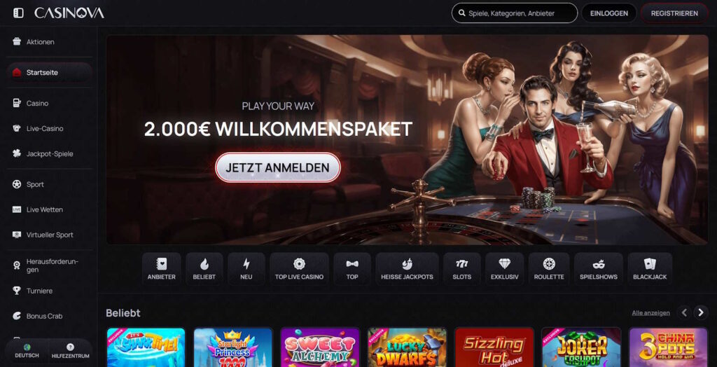 Casinova Startseite