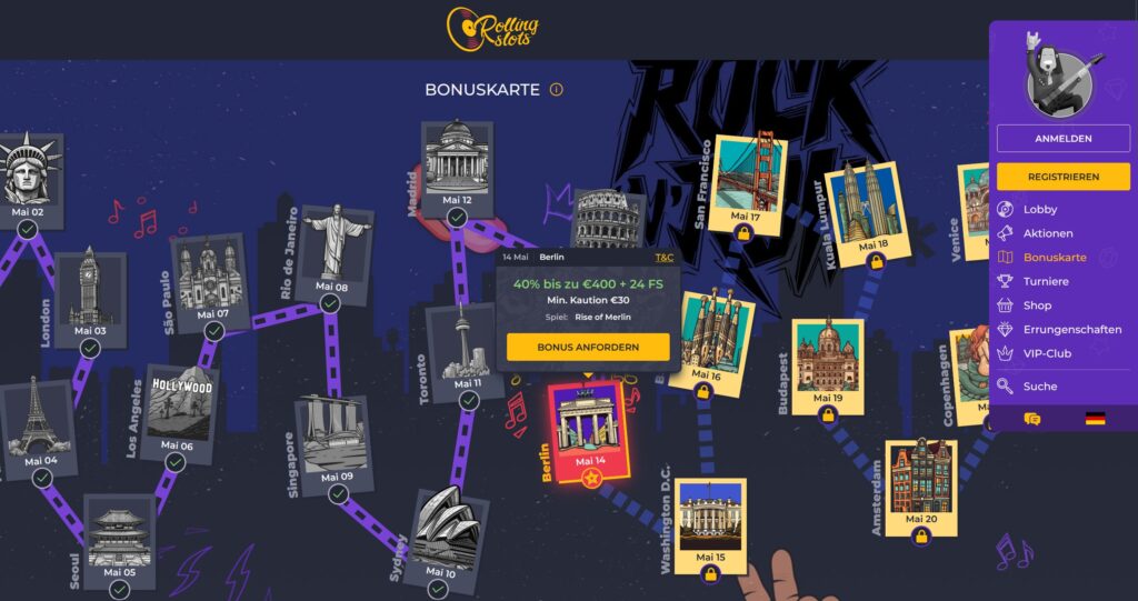 rollingslots bonuskarte