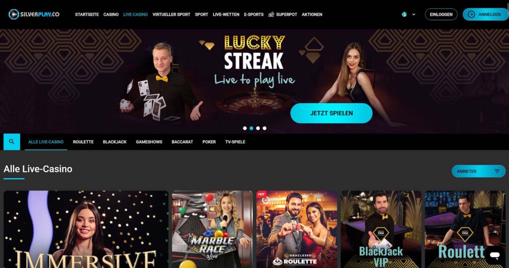 silverplay live casino