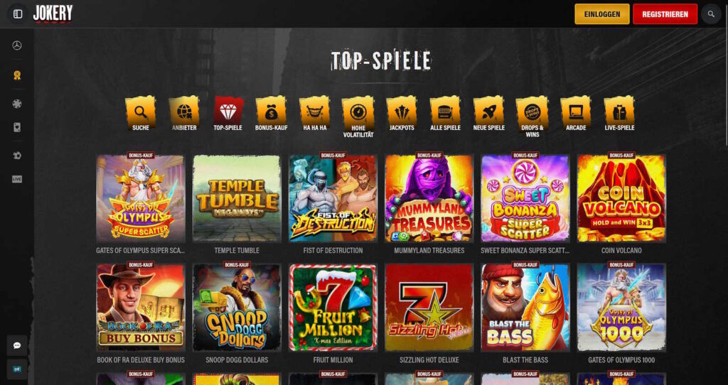 Jokery Casino Spielautomaten