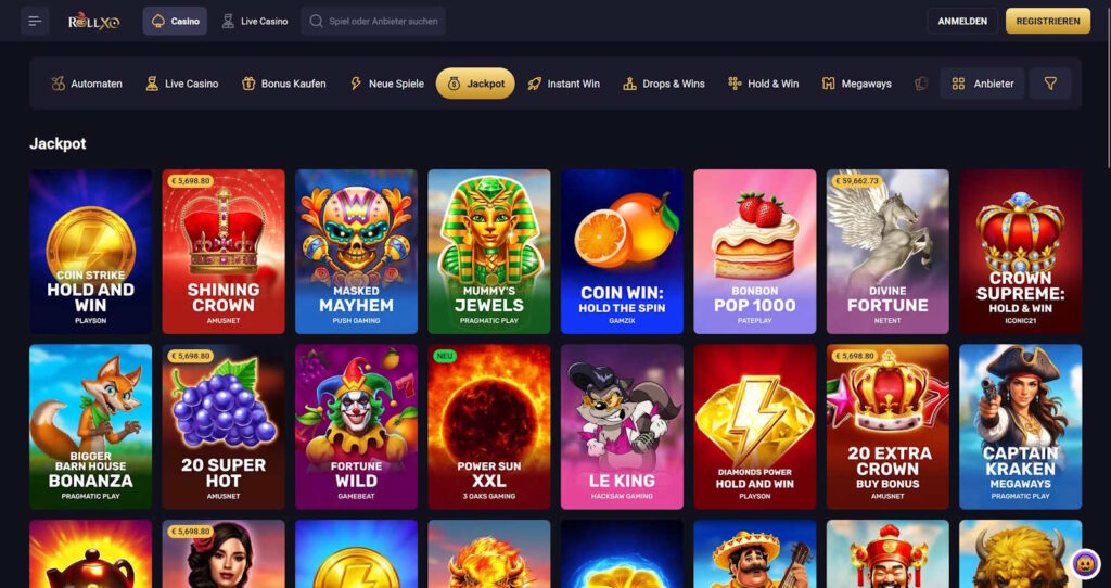 RollXO 3 RollXO Casino Jackpots