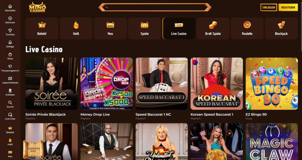 Mino Casino 4 MinoCasino Live Casino