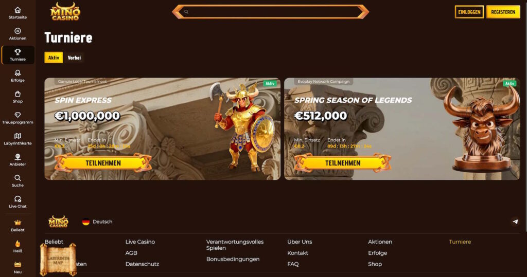 Mino Casino 7 MinoCasino Turniere