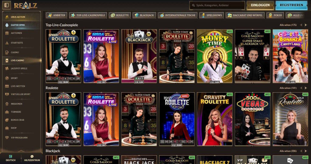 Realz 3 Realz Live Casino