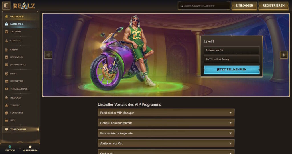 Realz 7 Realz VIP Programm