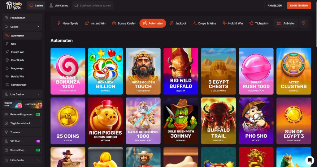 Hollywin 2 Hollywin Casino Automatenspiele