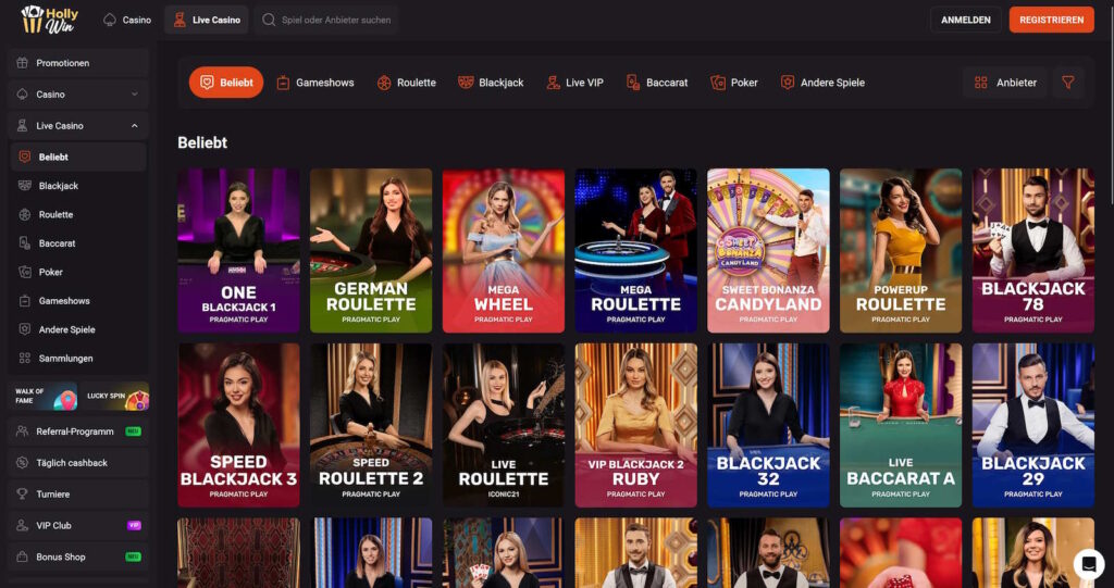 Hollywin 5 Hollywin Live Casino