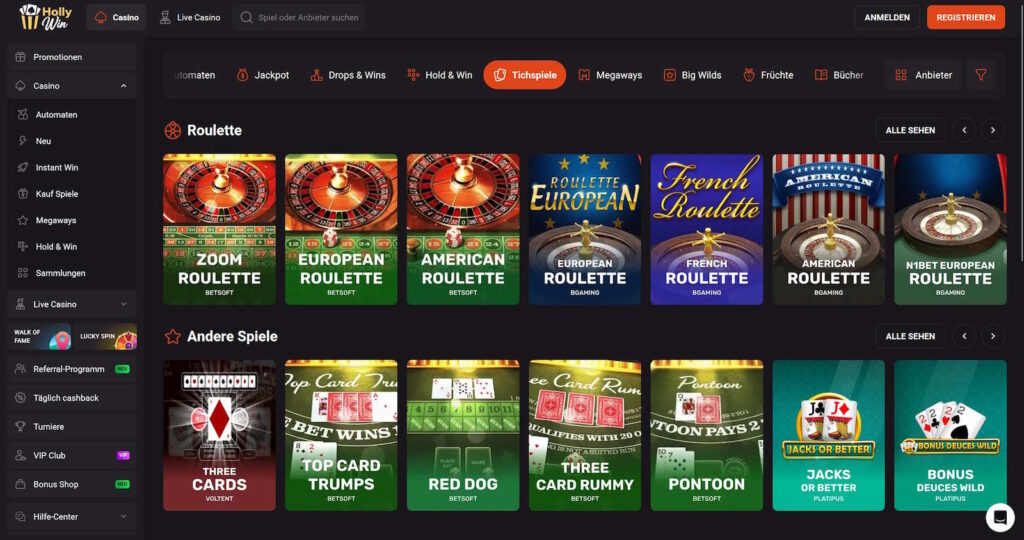 Hollywin 4 Hollywin Tischspiele
