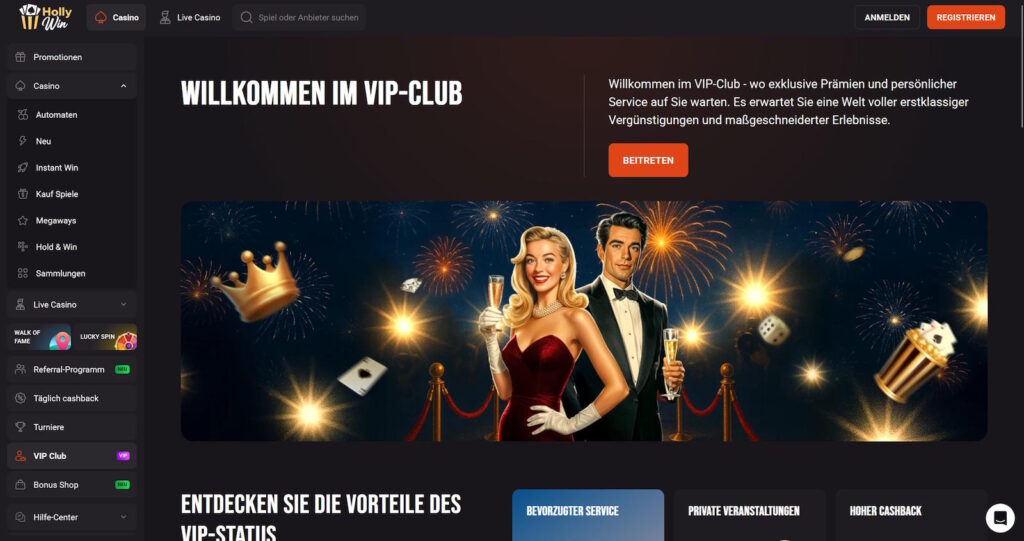 Hollywin 8 Hollywin VIP Club