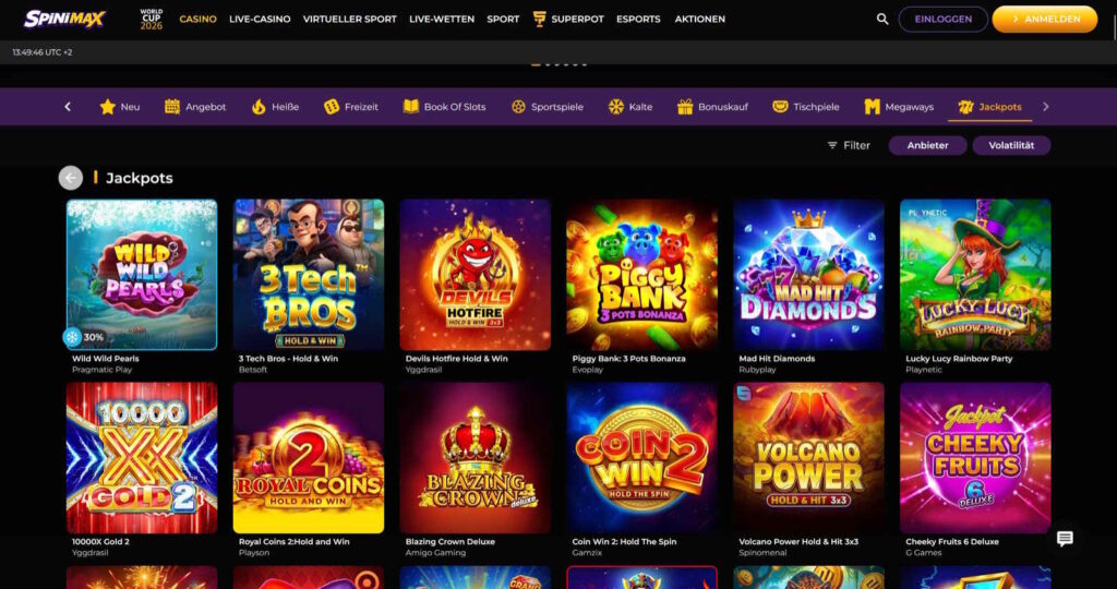 Spinimax 6 Spinimax Jackpots