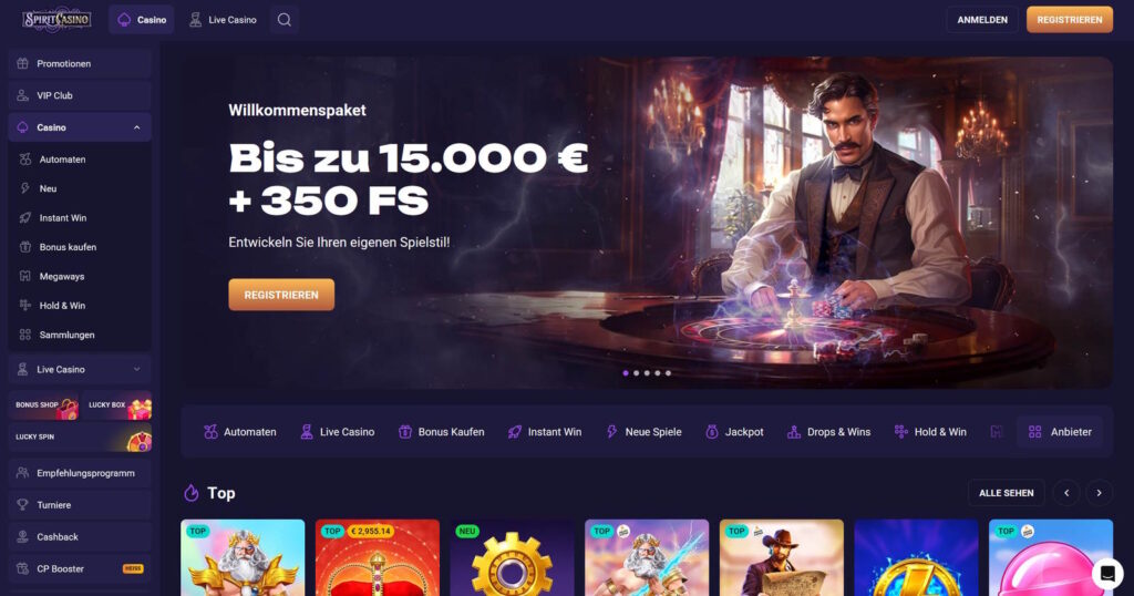Spirit 9 Spirit Casino Startseite