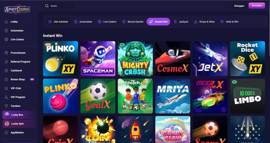 Spirit 4 spirit casino instant win
